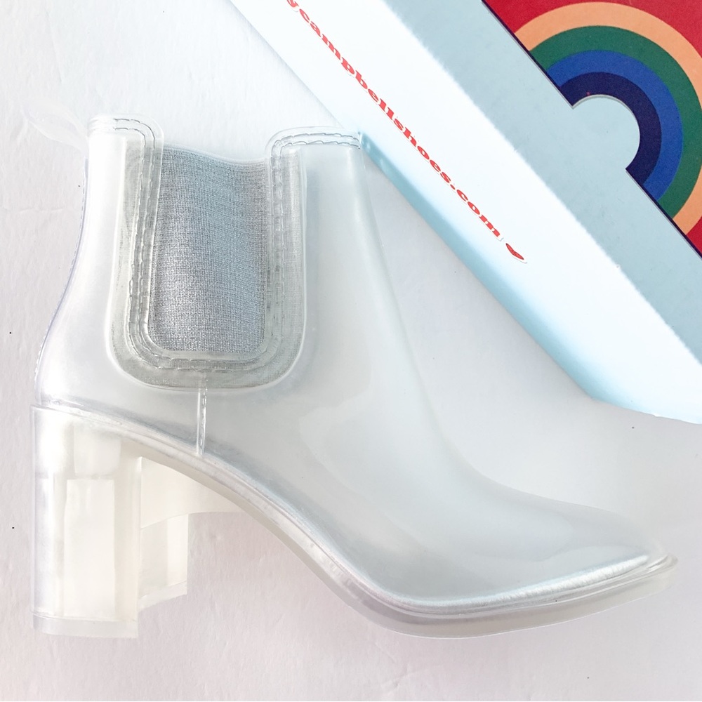 Jeffrey Campbell Hurricane Clear Vinyl Rain Boots - Picture 5 of 16